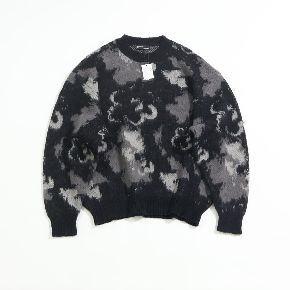 男款宽松休闲拉毛圆领套头毛衣