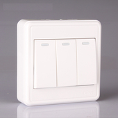 正泰明装 防伪 正品 三位单控开关 NEW1C三联三开单控开关面板墙壁