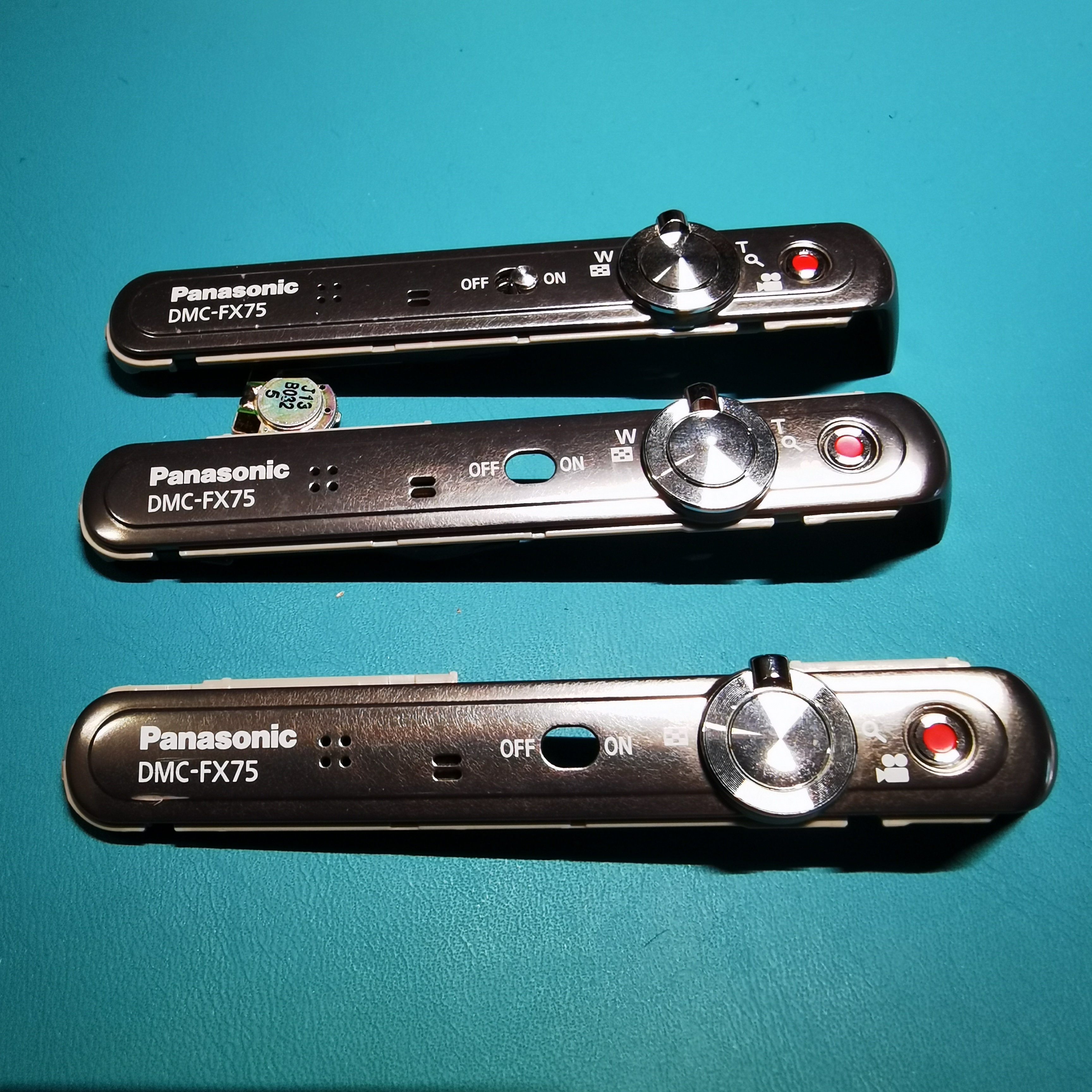 松下数码相机 FX75 顶盖板组件 快门开关按键变焦开关推拉杆