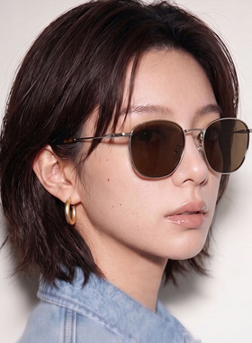 kaka美式复古偏光墨镜女男款近视带度数防紫外线2026高级感开车