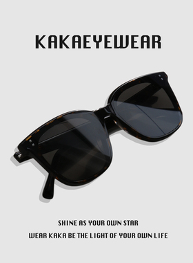 kaka中性极简韩版墨镜高级感板材街拍户外防紫外线时髦太阳镜男女
