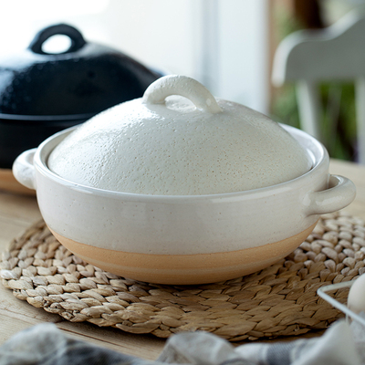 伊贺烧日式炖菜陶土锅可空烧