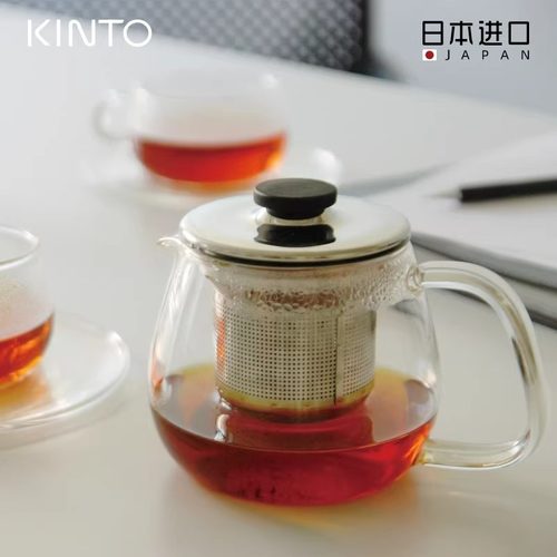 日本进口Kinto极简玻璃泡茶壶