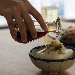 日本进口广田硝子一滴不漏酱油瓶加厚复刻手工玻璃分装调味醋瓶子