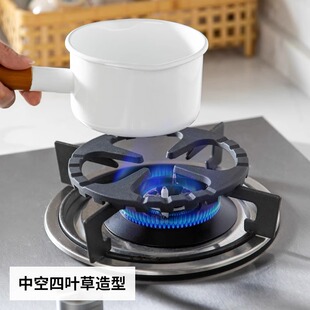 日本霜山燃气煤灶辅助锅导热盘架铸铁灶架奶锅防滑锅厨房支架子