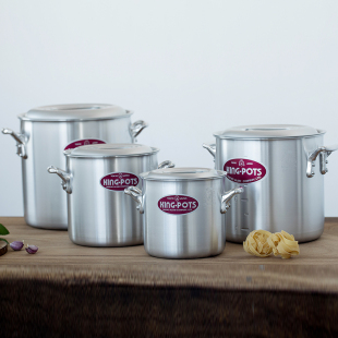 日本原装nakao中尾铝制深型汤锅加厚锅底带刻度煮炖锅面条饺子