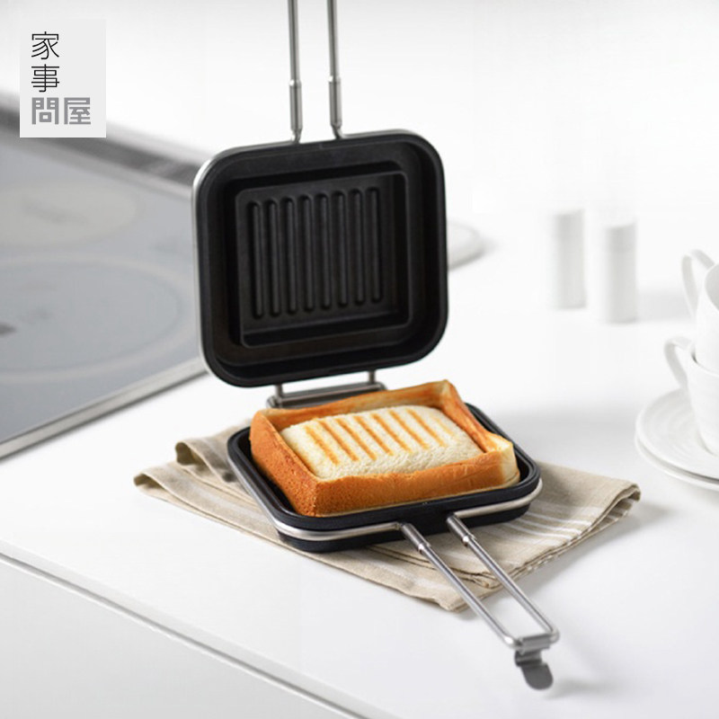 家事问屋不粘吐司煎锅可拆分