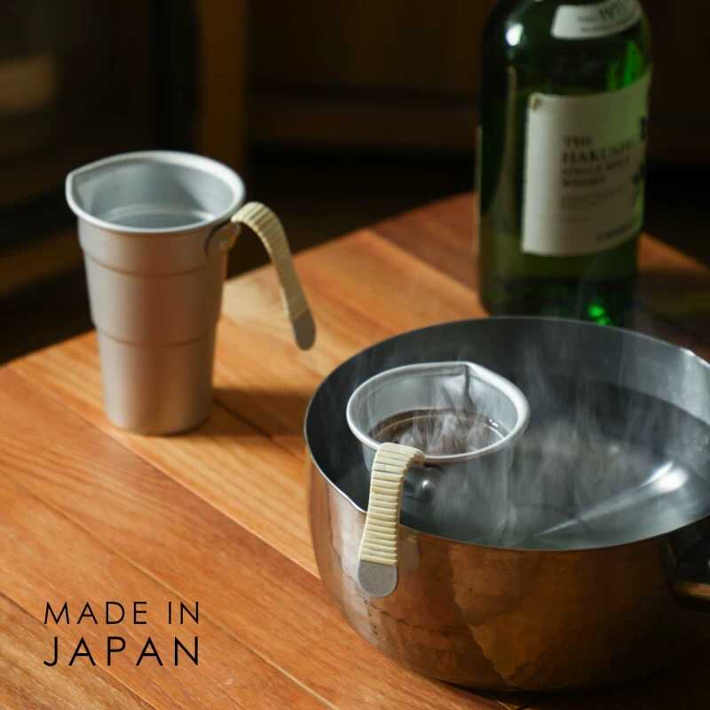 日本进口煮酒器户外温奶铝合金