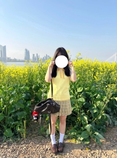日系原创jk制服甜美小鸡黄v领套头马甲叠穿小杏中格裙女夏季 套装