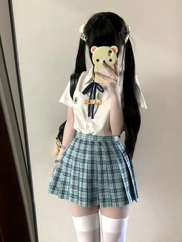 日系jk制服衬衫夏季新款女学院风短袖宽松校供感衬衣小众百搭上衣
