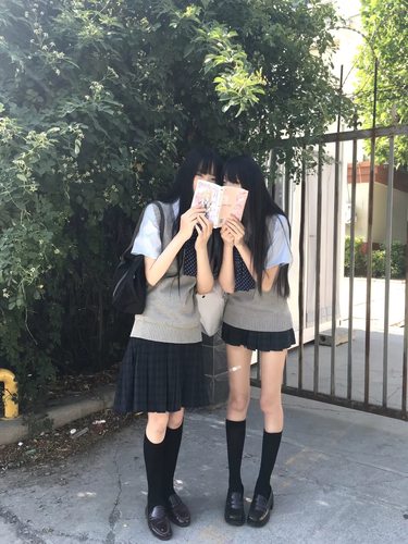 日系学院风jk制服格裙女校供叠穿套头毛衣马甲针织背心海苔套装