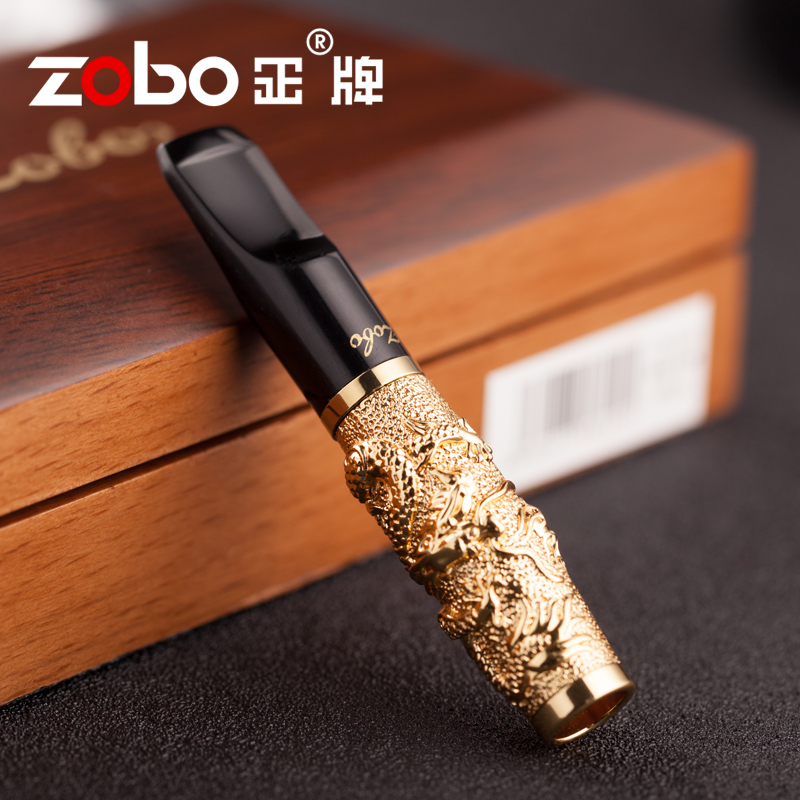 zobo正牌烟嘴可清洗循环型过滤嘴龙纹雕刻男士烟嘴过滤器烟具礼品