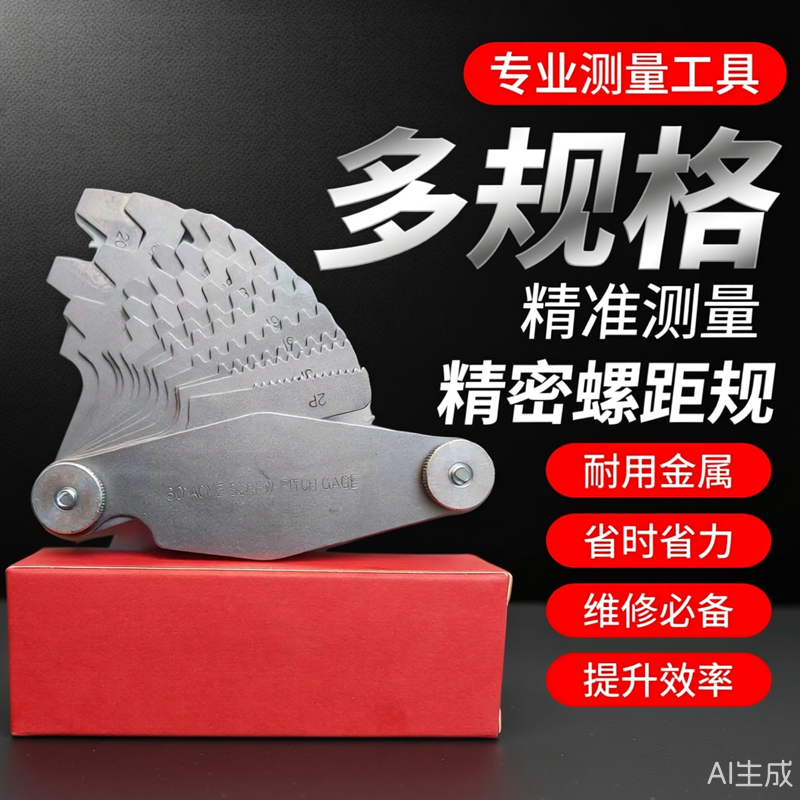 梯形螺纹样板ACME29°Tr30° T形螺纹规 螺距规 牙形规梯形牙数规