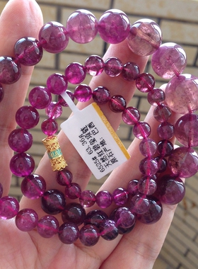 63.36g大尺寸红碧玺项链 清皇室最爱的碧玺 六字真言扣 旺