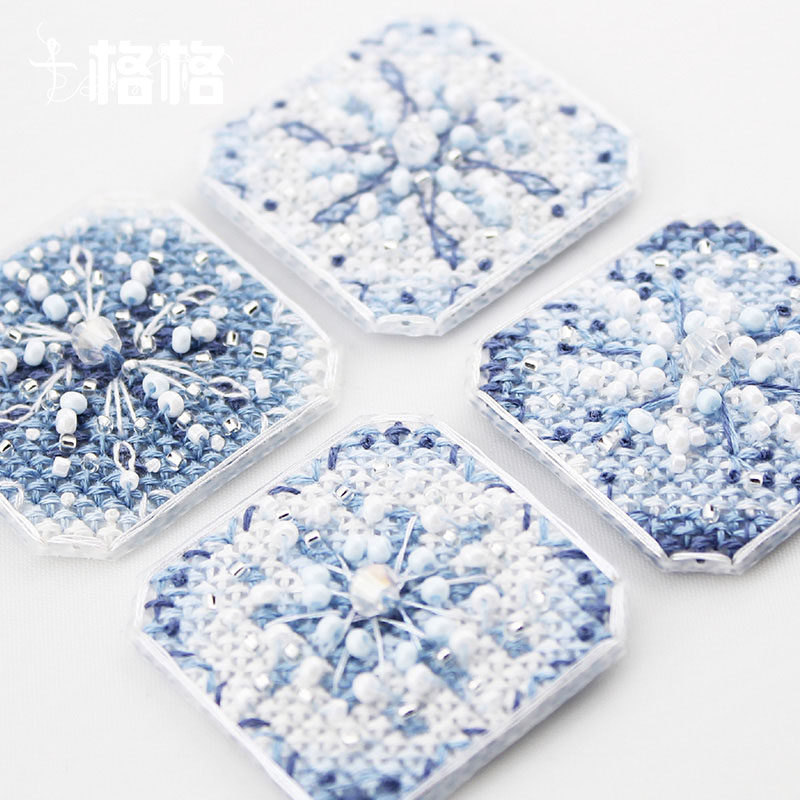 十格格十字绣法国DMC绣线套件2025新款 3D小方块冰箱贴 冰雪世界