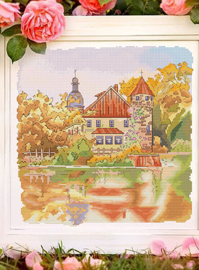 十字绣dmc绣线 3月 战5喵 原创设计 浪漫风景 Coburg Deutschland