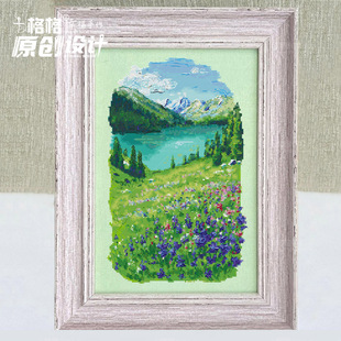 十字绣DMC绣线25-1月 Jenny 张 珈霓 原创设计 油画四季风景—夏