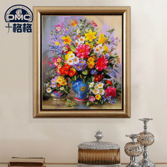 DMC精准印花手工专卖十字绣套件 客厅新款花卉 威廉姆斯之娇妍花