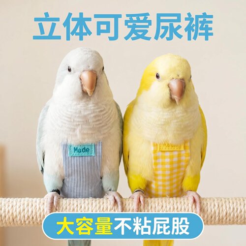 鸟用尿裤立体大容量买两件送手绳