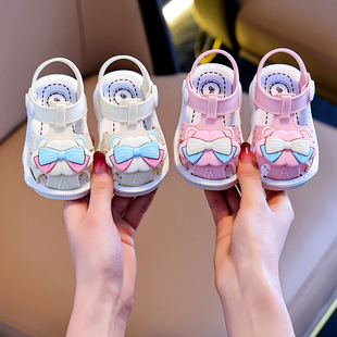 儿童凉鞋夏季2026新款女童可爱婴幼儿宝宝外穿软底防滑包头学步鞋