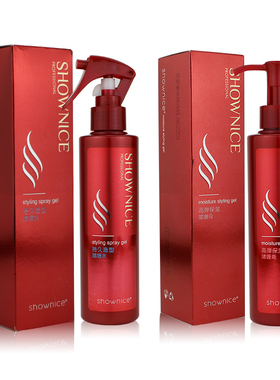 shownice持久造型啫喱水高弹保湿膏200ml定型苏家爱华专柜正品