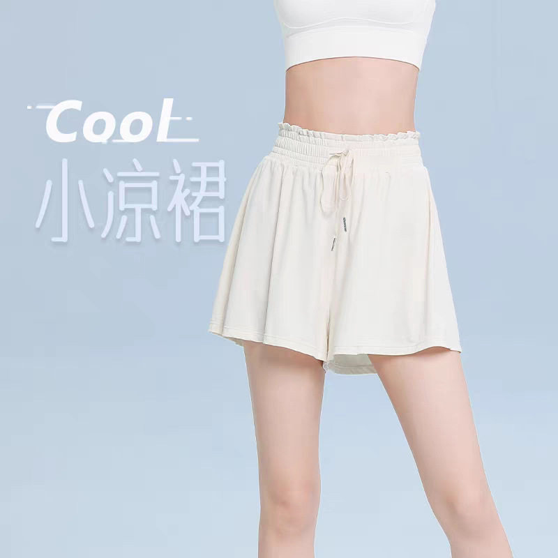 运动短裤假两件防走光女夏季羽毛球网球跑步锻炼速干裤瑜伽健身服