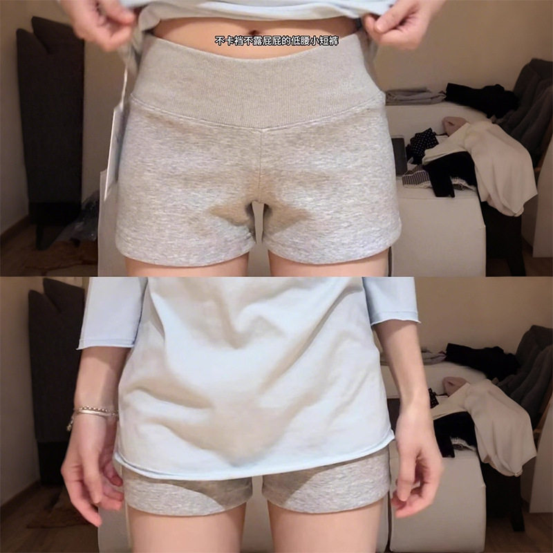 低腰瑜伽运动短裤女夏季薄款2026新款外穿大码胖mm三分裤辣妹热裤