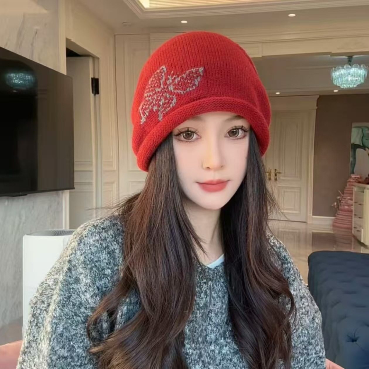 女秋冬季蝴蝶卷边堆堆帽子护耳保暖帽显脸小百搭包头帽防寒冷帽,服饰配件/皮带/帽子/围巾,帽子,淘宝优惠券,粉丝福利购,淘宝优惠卷