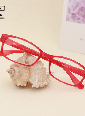 韩国超轻DIOS近视眼镜框男女款板材眼镜架tr90光学配镜长方框全框