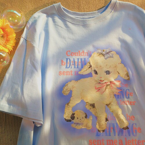 daiwing离开夏季男女短袖宽松