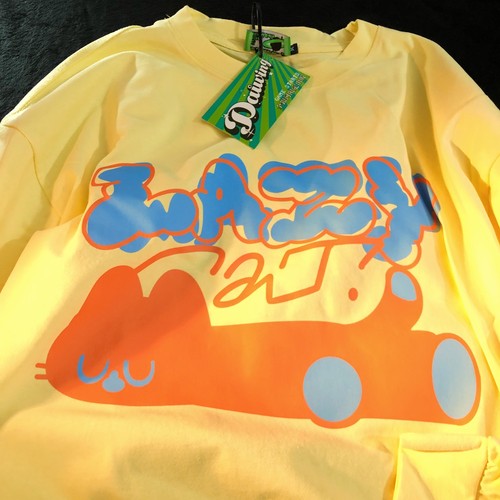 Daiwing 标记我的足迹 秋冬美式卡通猫咪上衣情侣宽松甜酷长袖t恤