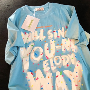 氛围感搞怪甜酷半袖 Daiwing t恤夏季 涂鸦字母情侣宽松短袖 tee 美式