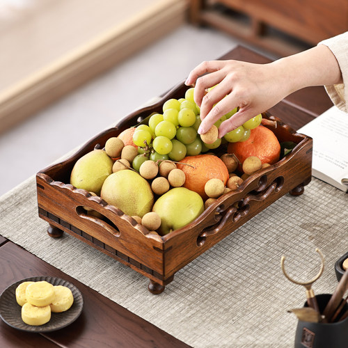 泰国客厅茶几木质新中式风果盘