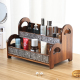 复古实木中式 化妆品收纳盒浴室卫生间台面木质架子洗手台置物架