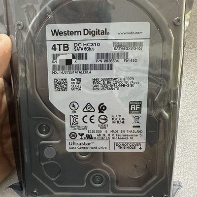 全新WD西数4T企业级HUS726T4TALE6L4服务器NAS HC310 硬盘sata3.0