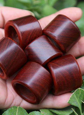 小叶紫檀红木实木茶壶盖托扳指