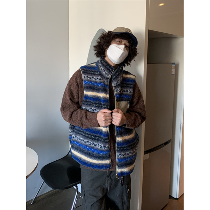 UPDAYWANG两面穿复古波西米亚风潮流棉马甲 保暖加厚休闲棉服外套,男装,棉衣,淘宝优惠券,粉丝福利购,淘宝优惠卷