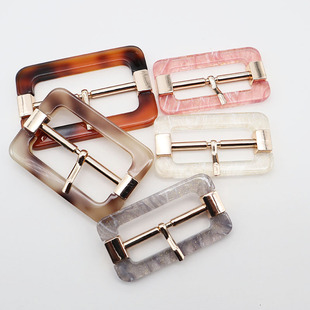 腰带纽扣大衣风衣腰扣树脂金属日子扣圆形长方形日字扣男女调节扣