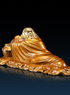 黄铜达摩师公佛像铜DS013 小工品艺品 装饰祖品家居办室摆设礼车