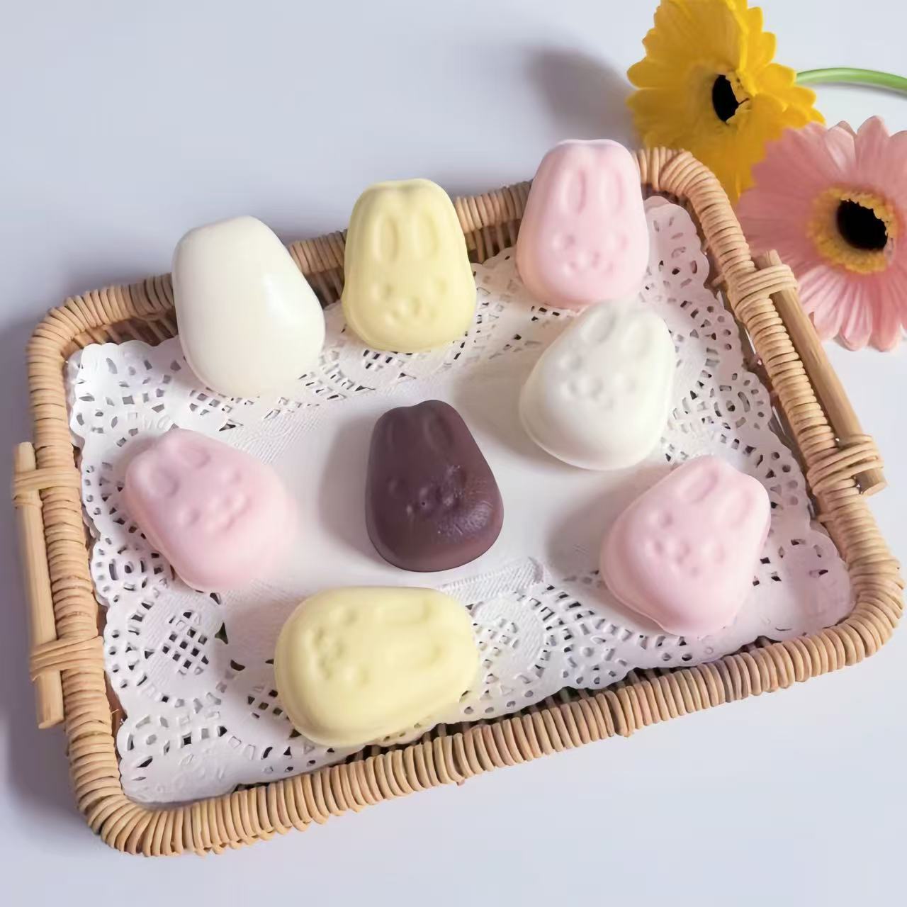 湿软手感软仿真小兔慢回弹捏捏乐解减压模型道具礼物一件代发