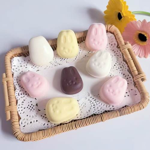 湿软手感软仿真小兔慢回弹捏捏乐解减压模型道具礼物一件代发