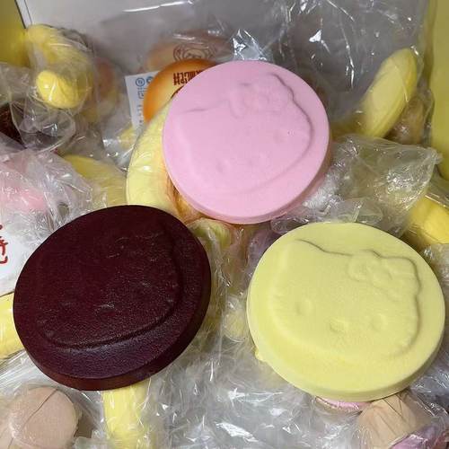 湿软手感仿真pu松饼面包慢回弹捏捏乐解减压生日礼物道具一件