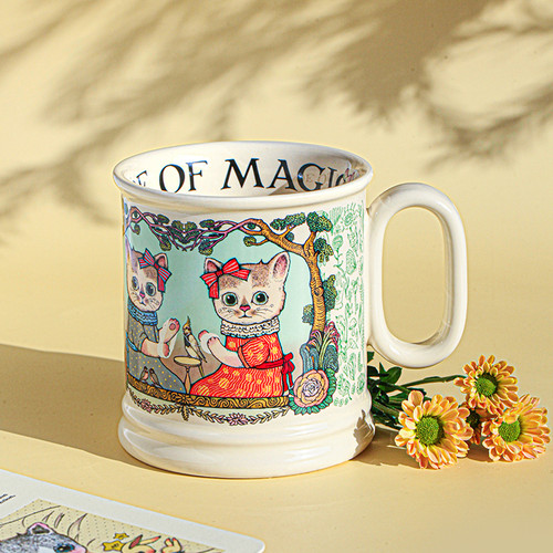 CALL ME PANDA 陶瓷马克杯 微波炉可用 办公室中号马克杯子 单件