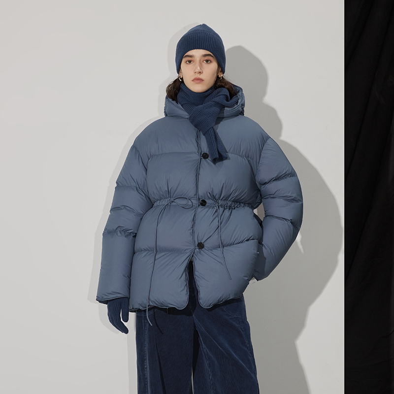 日本超轻保暖尼龙 半圆女装[运动]2025冬季加厚保暖泡芙羽绒服女