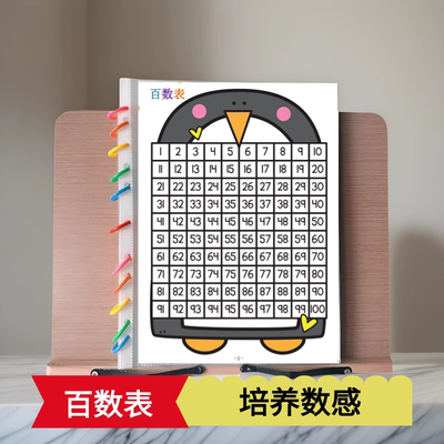 百数表1-100幼儿数字规律填空