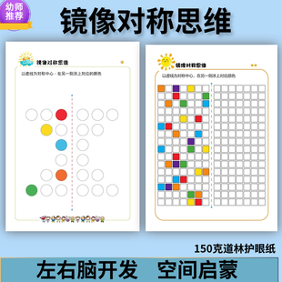 幼儿园小学镜像对称思维全脑左右脑开发专注力空间益智描点教具