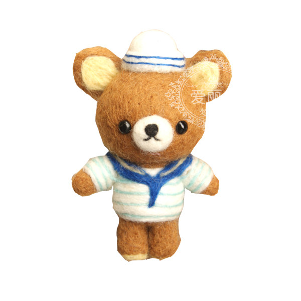 羊毛毡戳戳乐手工DIY制作远洋船长的小熊水手熊材料包包邮送工具在类目 居家布艺, 缝纫DIY材料、工具及成品, 缝纫DIY材料套装中 - 来自Buy2taobao.com提供专业的淘宝代购服务