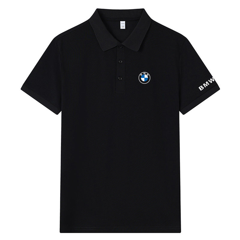 适用于宝马汽车工作服POLO衫夏季4S店车展会工装翻领短袖T恤定制