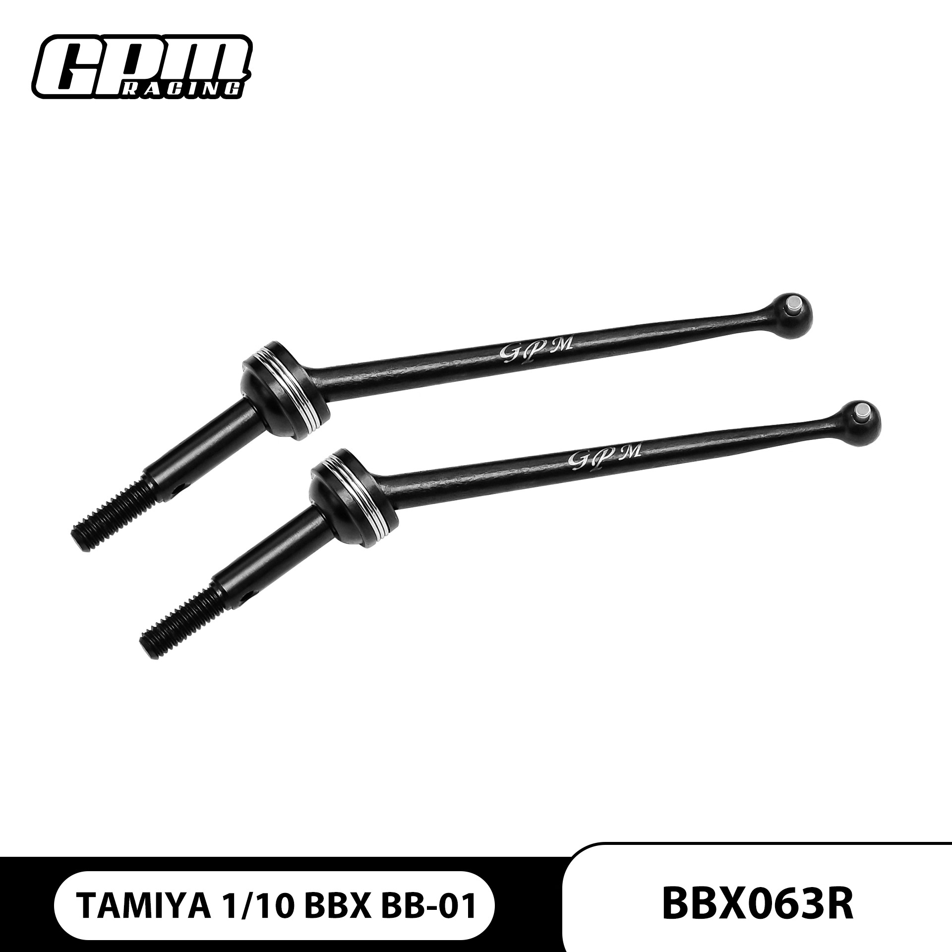 TAMIYA 1/10 BBX BB-01 S2 钢 加粗强化后传动轴CVD 63MM#BBX063R