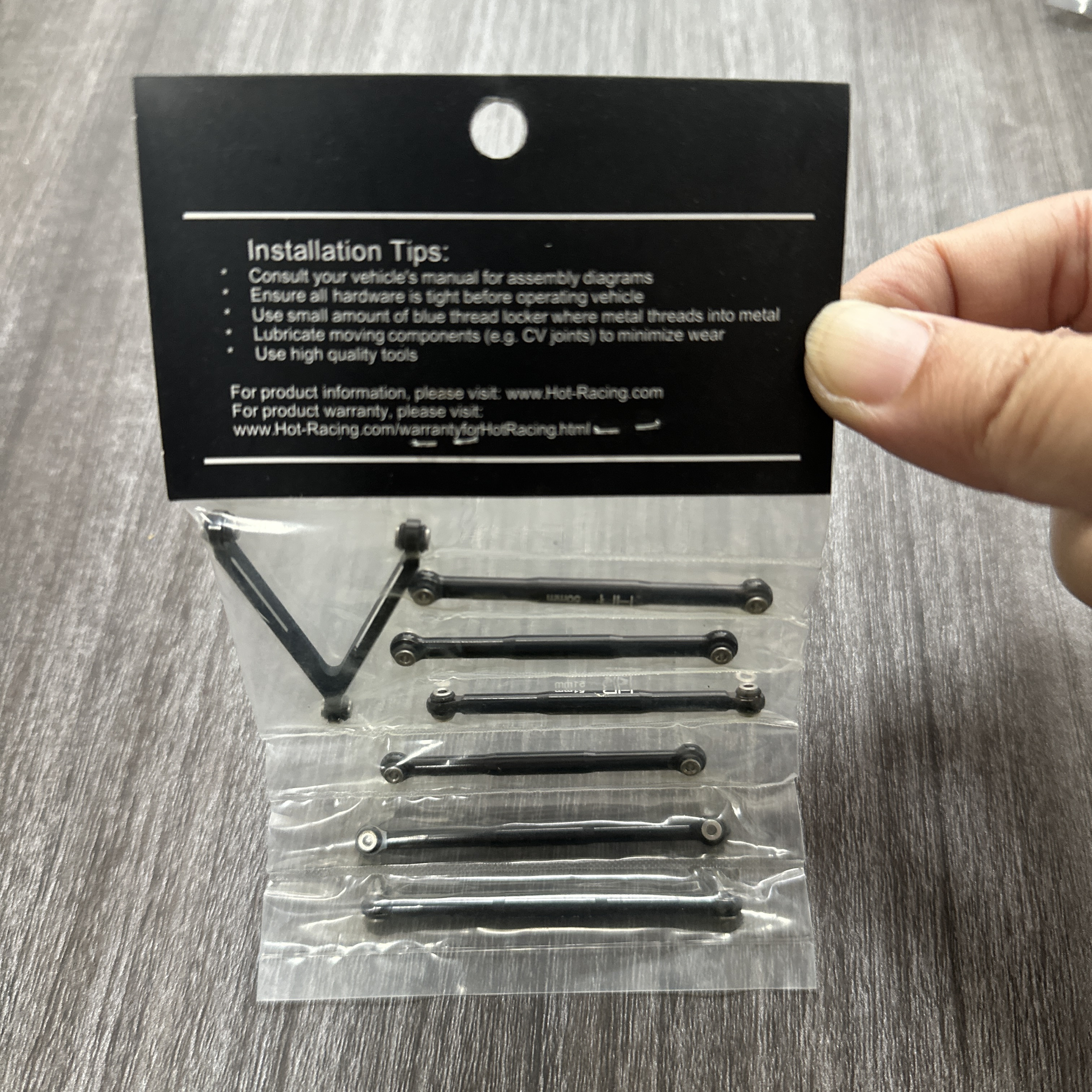 HR for Axial SCX24 C10福特拉杆套件用于133.7mm轴距#SXTF133J01